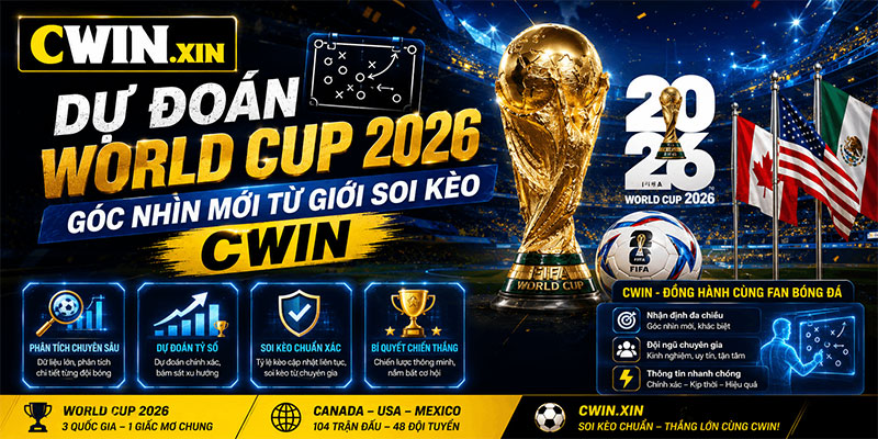 Dự đoán World Cup 2026 - Góc nhìn mới từ giới soi kèo CWIN